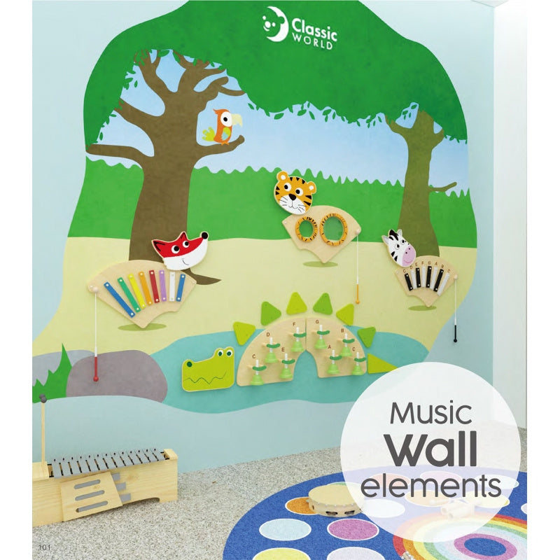Classic World Wall Element Zebra Xylophone Musical Board