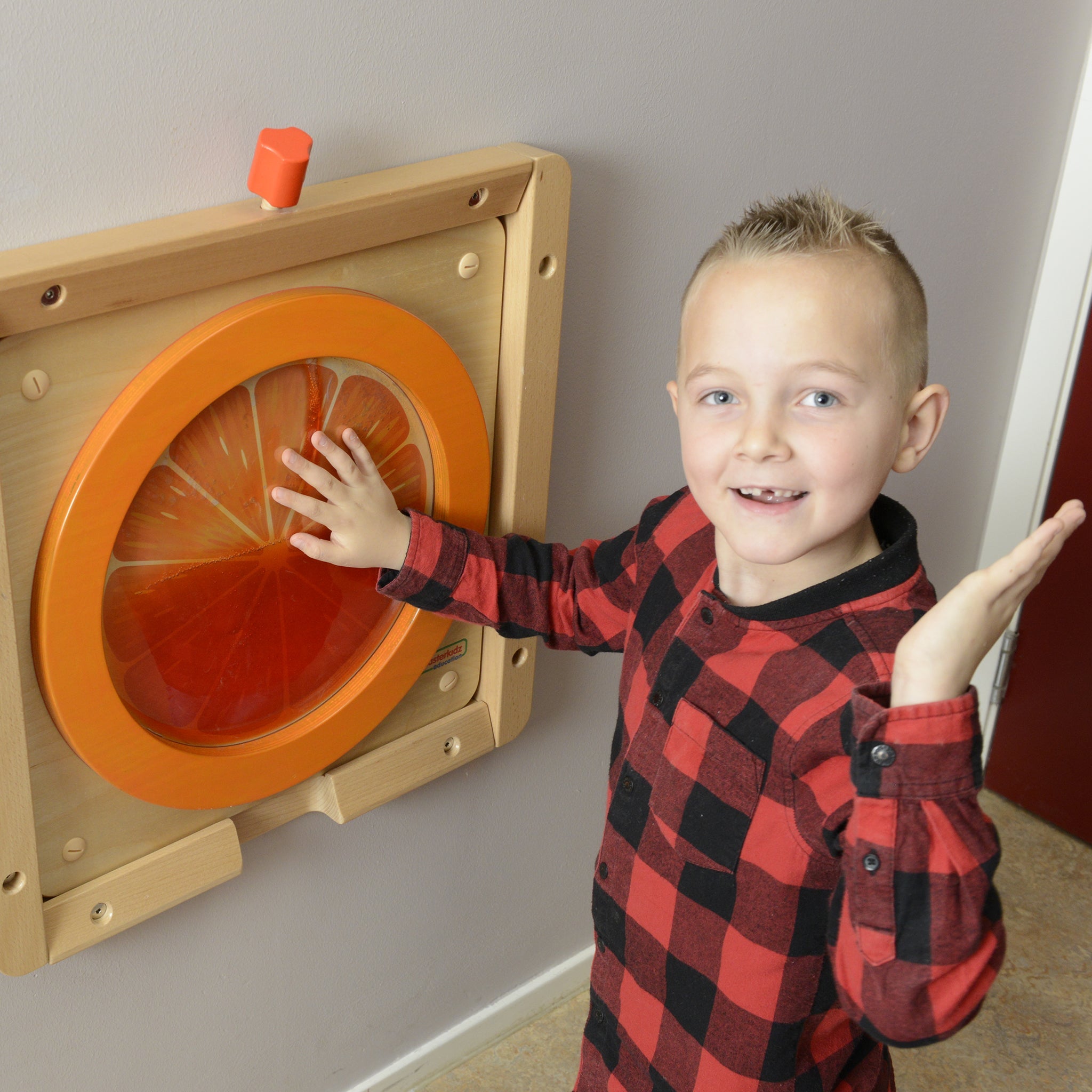 Masterkidz Wall Element - Squashy Sensory Training Orange Slice