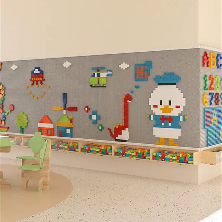 Custom Made Kinderbrick Indoor Play Wall Panel